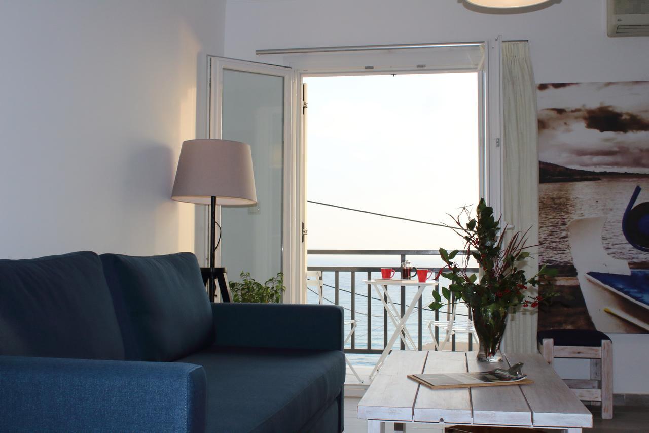 Sappho Plomari Aparthotel Bagian luar foto